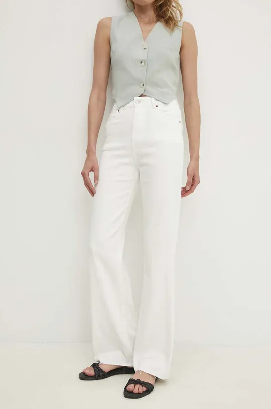 biały Answear Lab jeansy Damski