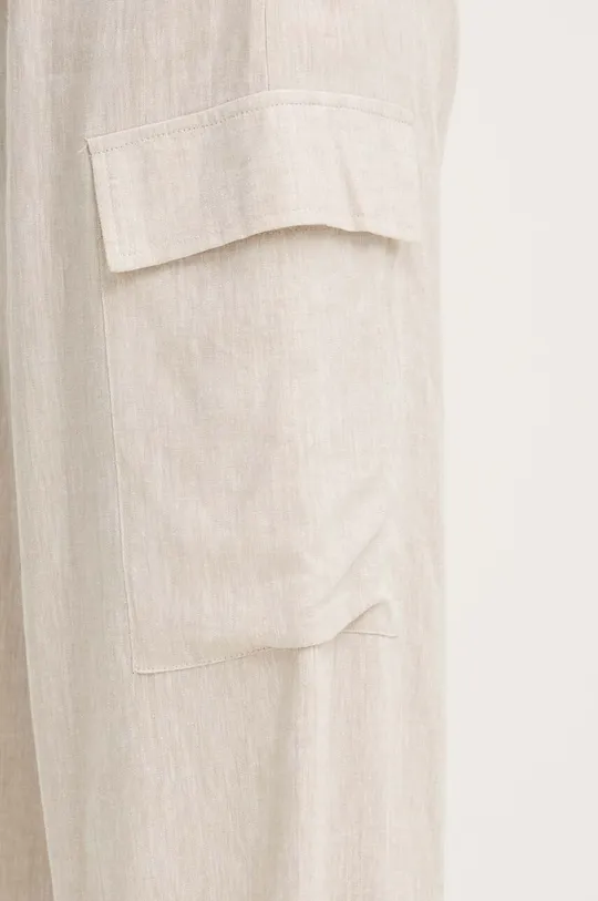 beige Answear Lab pantaloni in lino