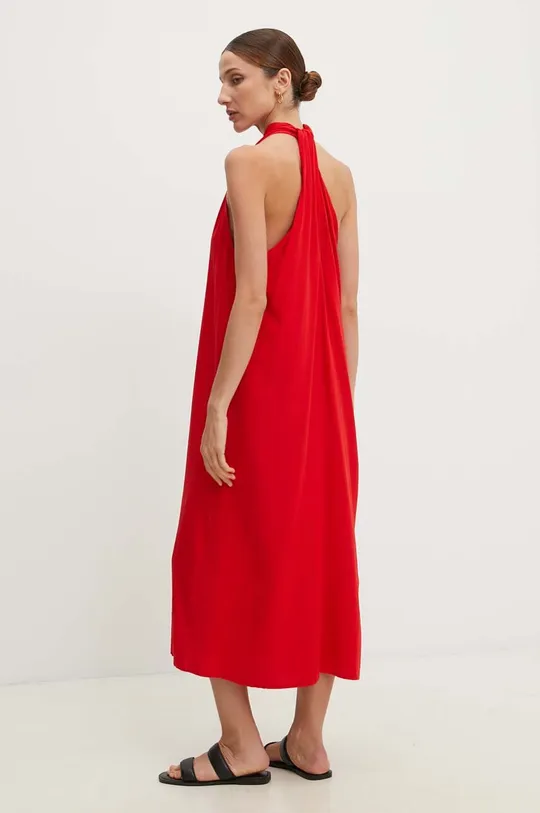 Φόρεμα με λινό Answear Lab 80% Βισκόζη, 20% Λινάρι