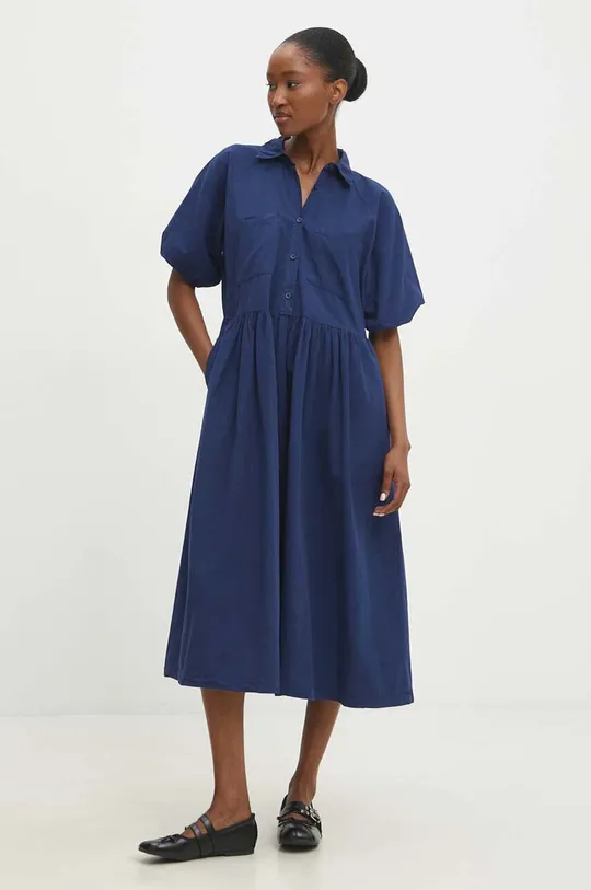 Бавовняна сукня Answear Lab casual блакитний sng.ssd04n.tjs