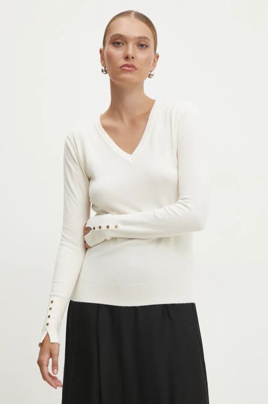 Answear Lab sweter biały JT235.HLK