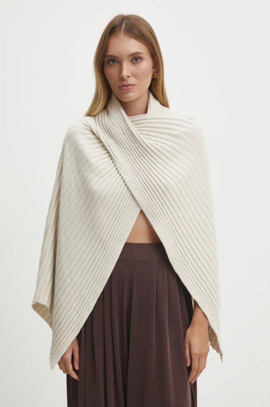 Answear Lab poncho medio spessore beige 8933.hms