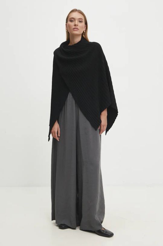 Answear Lab poncho 8933.hms nero WZ24