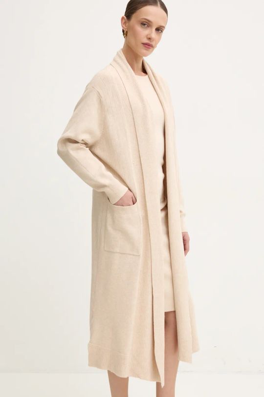 Answear Lab cardigan medio spessore beige 5844.hms