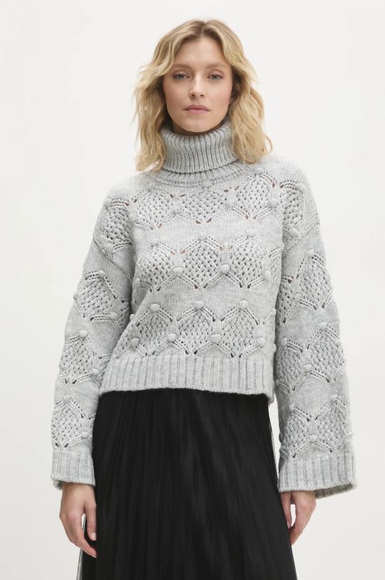 Answear Lab sweter pozostałe szary 3580.tos