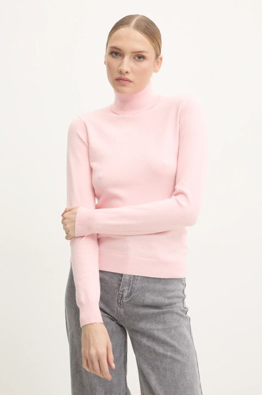 Answear Lab sweter z kaszmirem różowy ASF802.flk