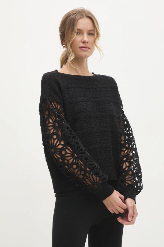 Answear Lab sweter pozostałe czarny 8217.hos