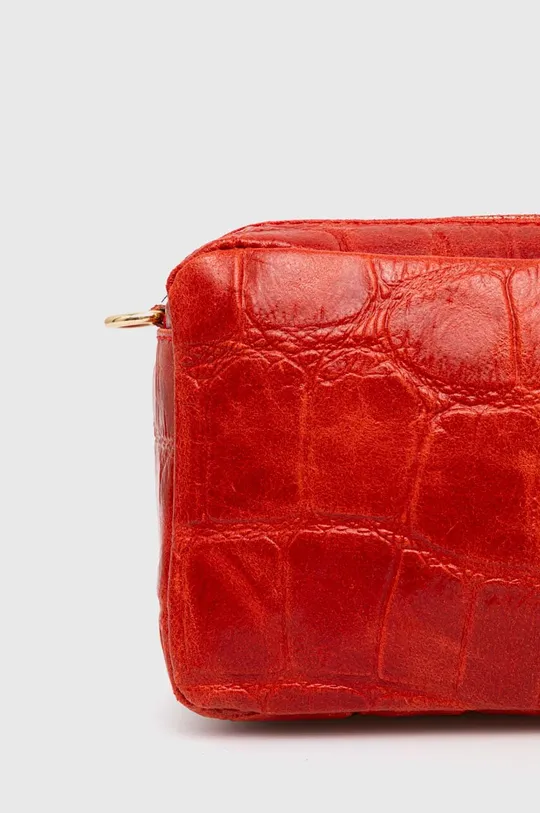 červená Kožená kabelka Answear Lab