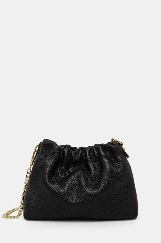 Answear Lab borsa a mano in pelle pelle fiore nero 242770.HLK