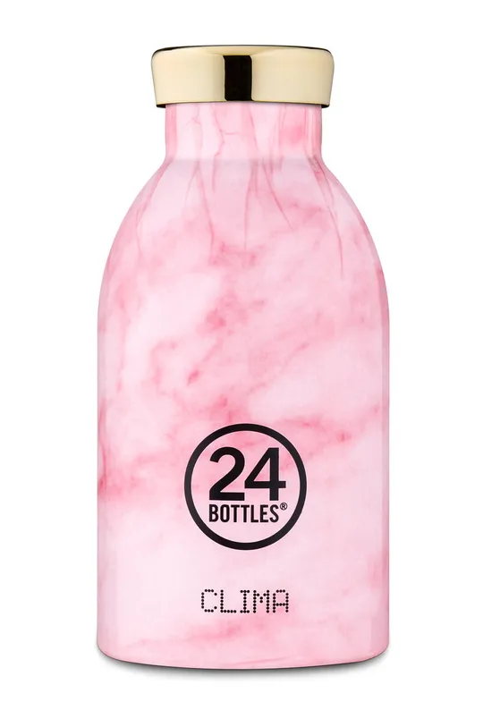 рожевий 24bottles - Термопляшка Clima Pink Marble 330ml Жіночий
