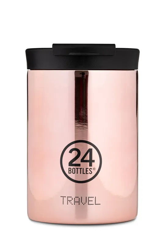 рожевий 24bottles - Термопляшка Travel Tumbler Rose Gold 350ml Жіночий