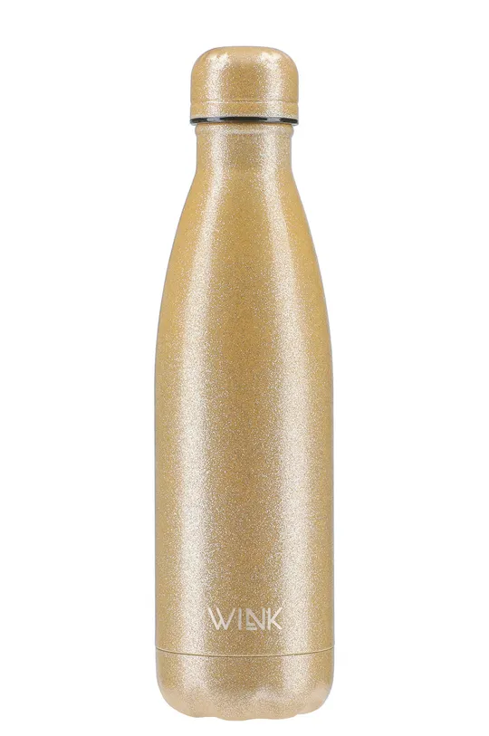 zlatna Wink Bottle - Termos boca GLITTER GOLD Ženski