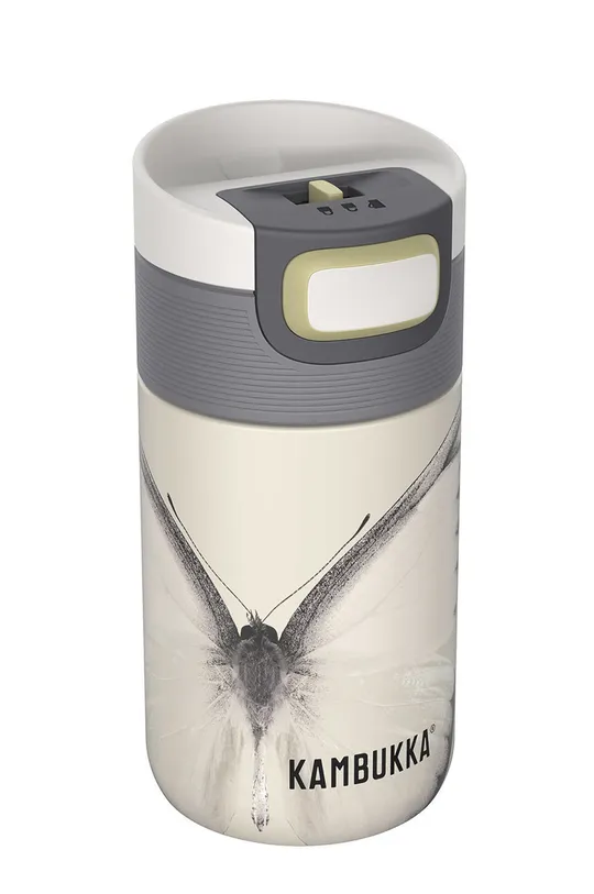 Kambukka - Θερμική κούπα 300 ml Etna 300ml Yellow Butterfly μπεζ