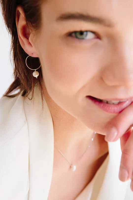 Ασημένια σκουλαρίκια Ania Kruk Ariel ασημί