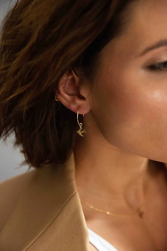 Ania Kruk aranyozott ezüst fülbevaló Believe arany