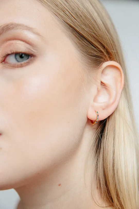 Ania Kruk aranyozott ezüst fülbevaló Sugar arany