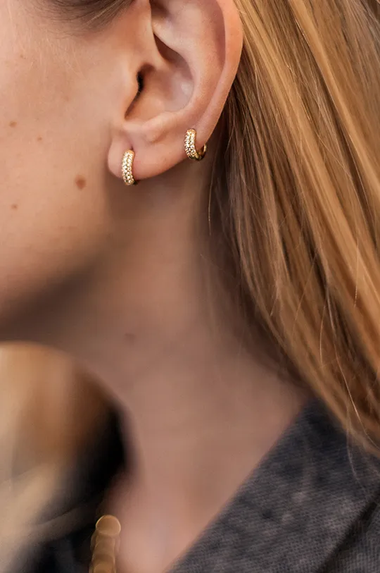 Ασημένια επιχρυσωμένα σκουλαρίκια ANIA KRUK Trendy χρυσαφί