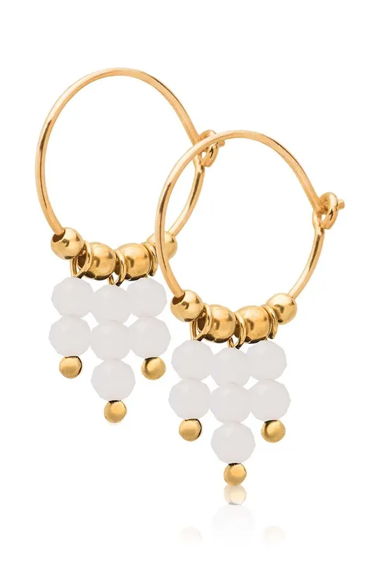 zlata Srebrni uhani prevlečeni z zlatom ANIA KRUK Summer Ženski