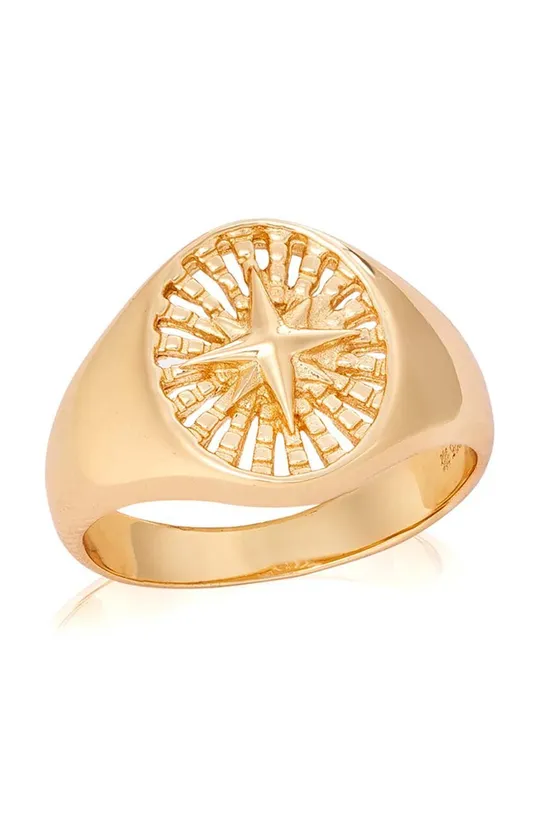 χρυσαφί Δαχτυλίδι από επιχρυσωμένο ασήμι ANIA KRUK Sky Γυναικεία