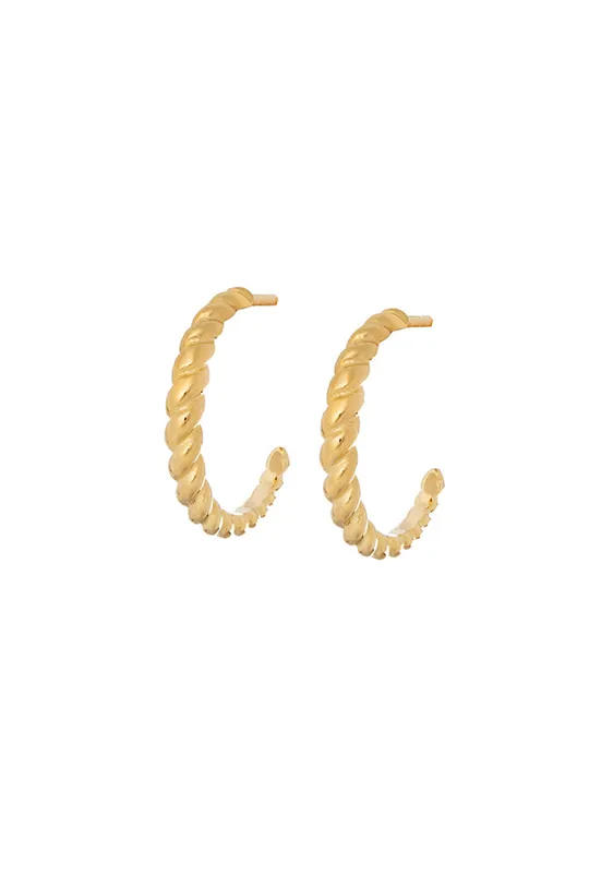 χρυσαφί Ασημένια επιχρυσωμένα σκουλαρίκια ANIA KRUK Vintage Γυναικεία