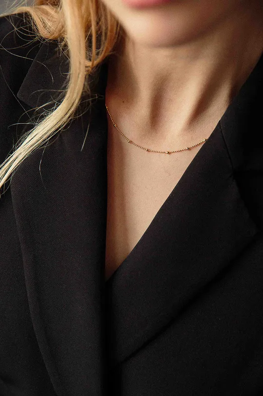 Srebrna ogrlica prevučena zlatom ANIA KRUK Trendy zlatna