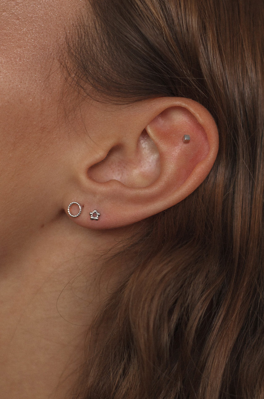 Strieborná náušnica ANIA KRUK Piercing Rock It | ANSWEAR.sk