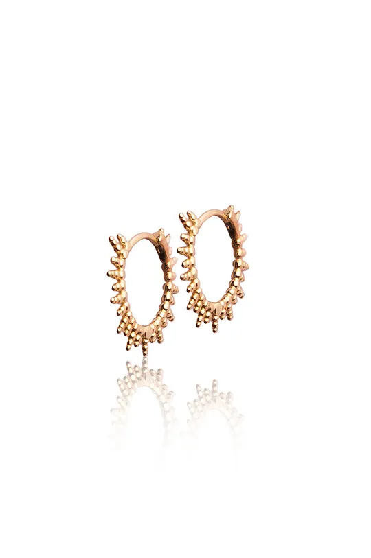 χρυσαφί Ασημένια επιχρυσωμένα σκουλαρίκια ANIA KRUK Γυναικεία