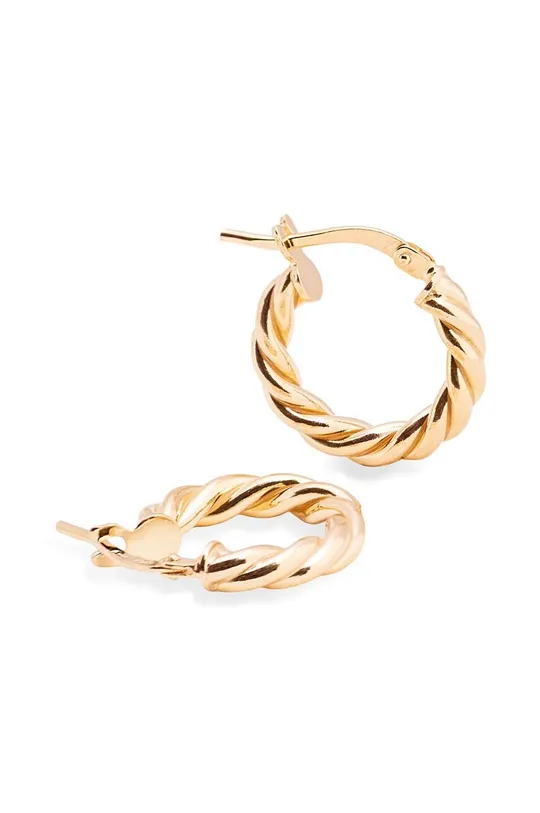 χρυσαφί Ασημένια επιχρυσωμένα σκουλαρίκια ANIA KRUK VINTAGE Γυναικεία