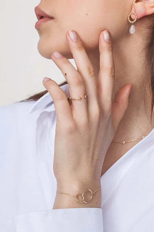 Серебряное кольцо с позолотой ANIA KRUK OVAL золотой