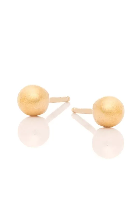 χρυσαφί Ασημένια επιχρυσωμένα σκουλαρίκια ANIA KRUK OVAL Γυναικεία