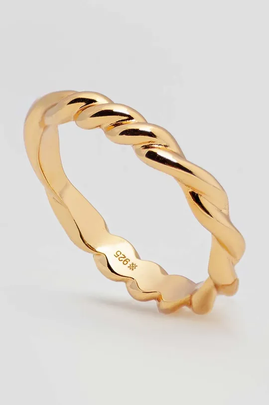 Срібний перстень з позолотою ANIA KRUK TRENDY золотий