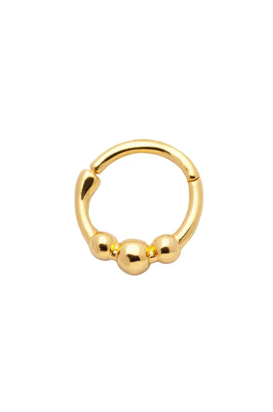 χρυσαφί Ασημένια επιχρυσωμένα σκουλαρίκια ANIA KRUK ROCK IT Γυναικεία