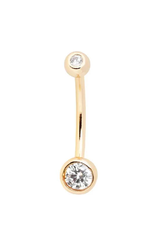 χρυσαφί Επιχρυσωμένο σκουλαρίκι για αφαλό ANIA KRUK ROCK IT Γυναικεία