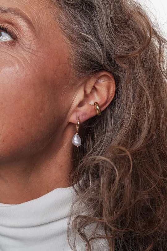 Σκουλαρίκι από ασήμι επιχρυσωμένο ANIA KRUK VINTAGE χρυσαφί