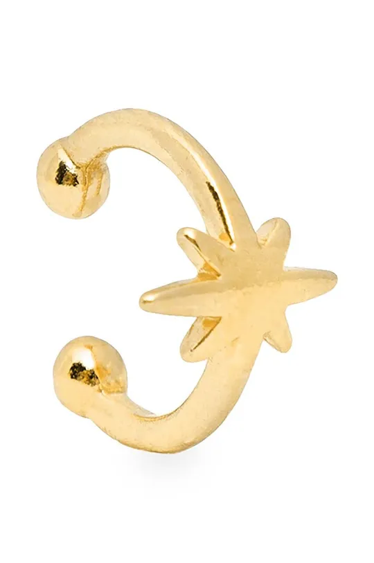 zlata Uhan za zgornji del ušesa iz srebra prevlečenega z zlatom ANIA KRUK SKY Ženski