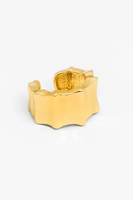 Uhan za zgornji del ušesa iz srebra prevlečenega z zlatom ANIA KRUK TRENDY zlata