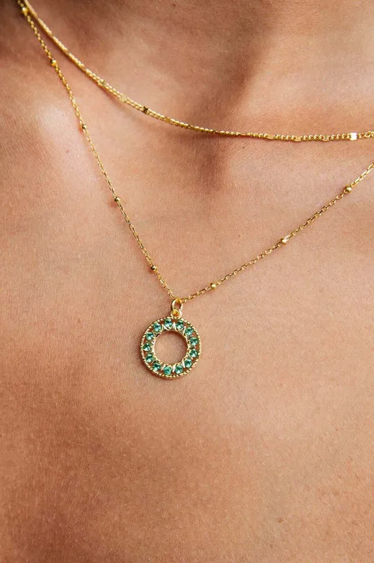 Позолоченное серебряное ожерелье SUGAR от ANIA KRUK золотой