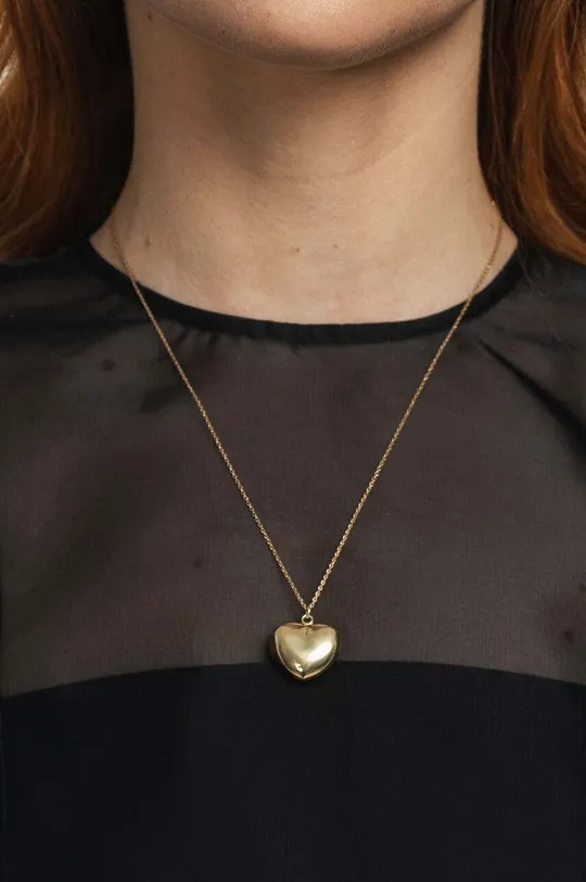 Ogrlica iz srebra prevlečenega z zlatom ANIA KRUK ROMANTICA Srebra pozlačeno s 24k zlatom