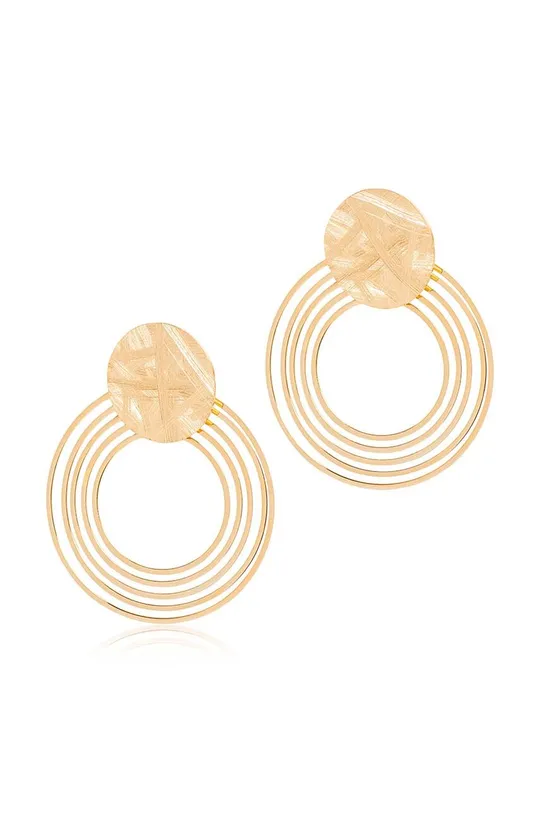 χρυσαφί Ασημένια επιχρυσωμένα σκουλαρίκια ANIA KRUK VINTAGE Γυναικεία