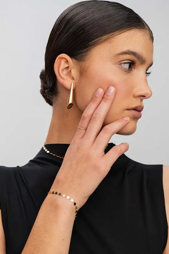 Ασημένια επιχρυσωμένα σκουλαρίκια ANIA KRUK VINTAGE Γυναικεία