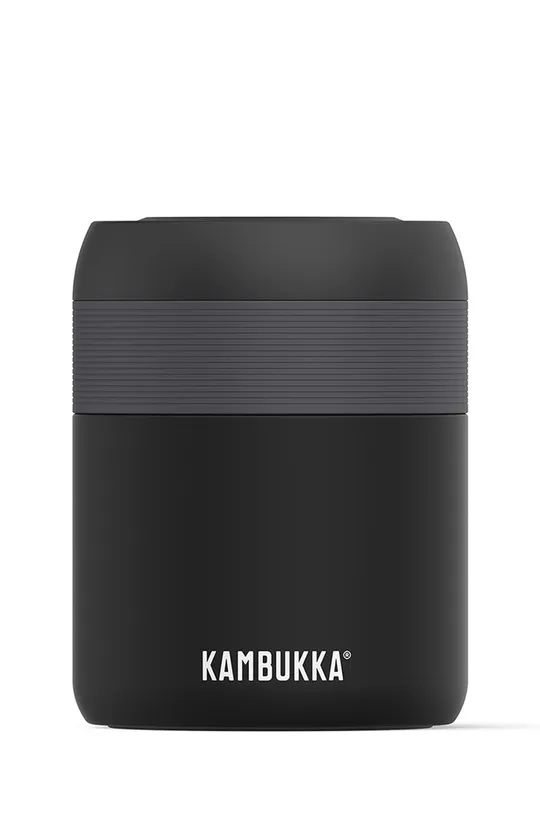 czarny Kambukka - Termos obiadowy Bora 600ml Matte Black Męski