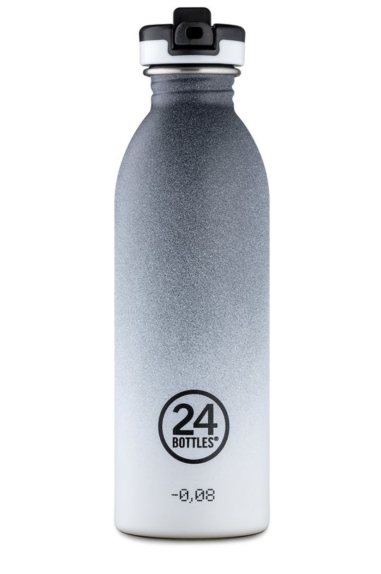 czarny 24bottles butelka Urban Bottle Tempo Grey 500ml Unisex