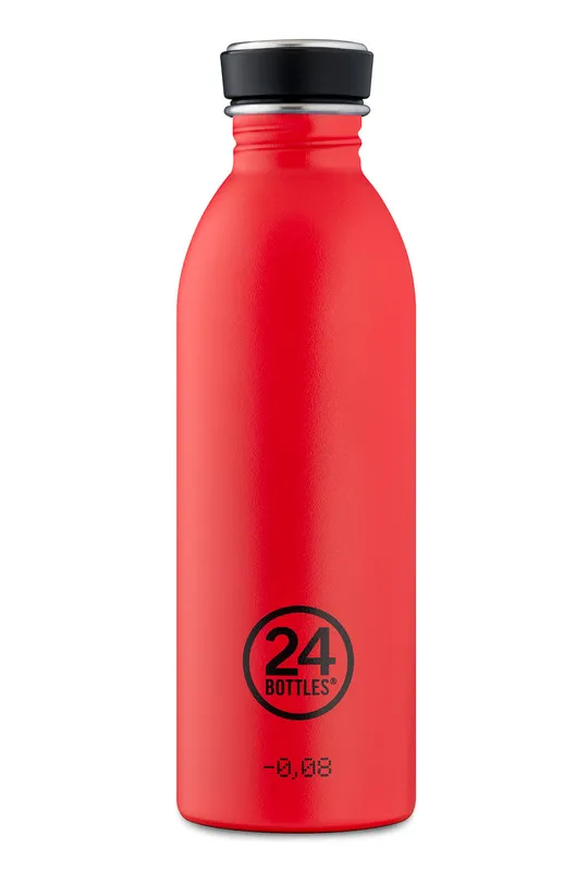 czerwony 24bottles butelka Urban Bottle Hot Red 500ml Unisex