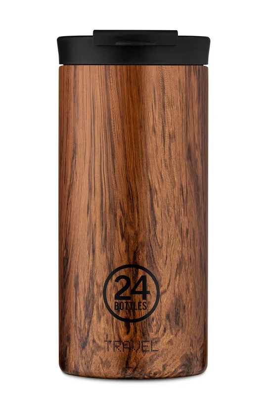 коричневий 24bottles - Термопляшка Travel Tumbler Sequoia Wood 600ml Unisex