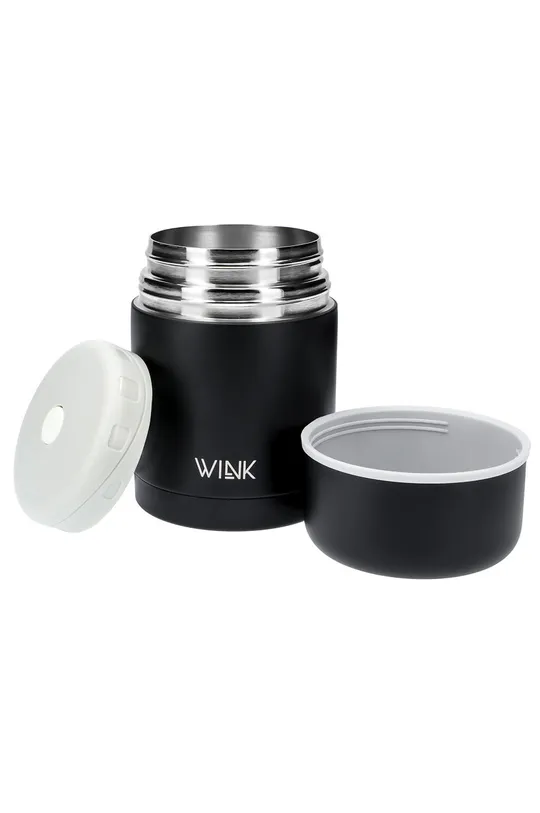 Wink Bottle - Θερμός για φαγητό BLACK μαύρο
