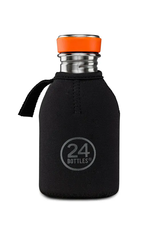 czarny 24bottles Etui na butelkę Unisex