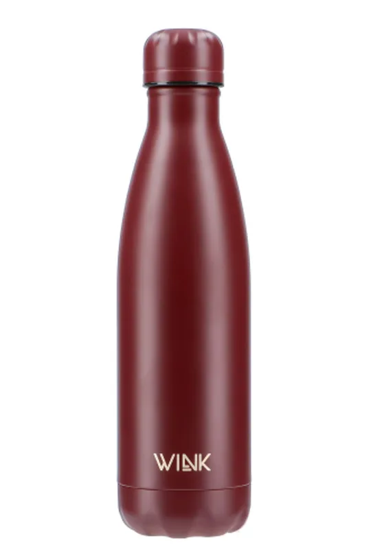 červená Wink Bottle - Termo fľaša BURGUNDY Unisex