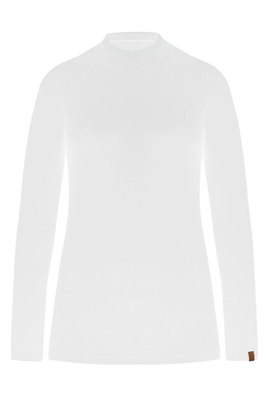 beżowy MUUV. Longsleeve Light Rib