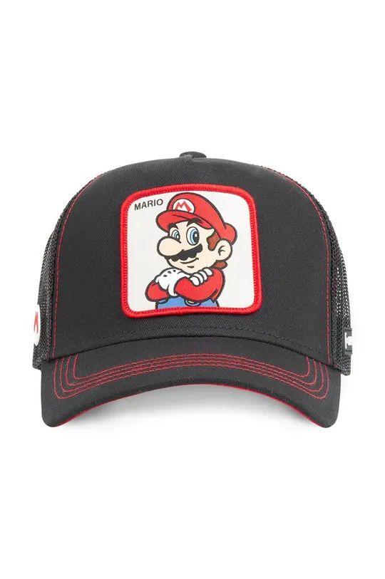 Capslab sapka Super Mario fekete