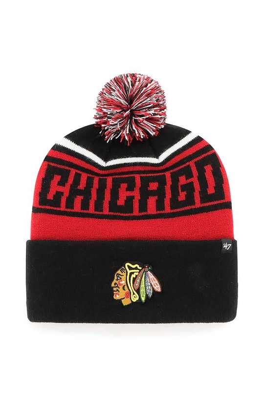 чорний Шапка 47brand Nhl Chicago Blackhawks Unisex